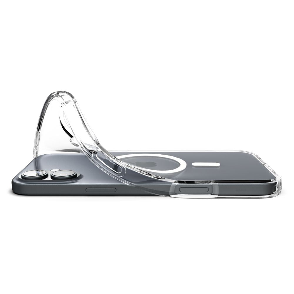 Coque MagSafe pour Apple iPhone 16, Spigen, Liquid Crystal, Transparent ACS08390