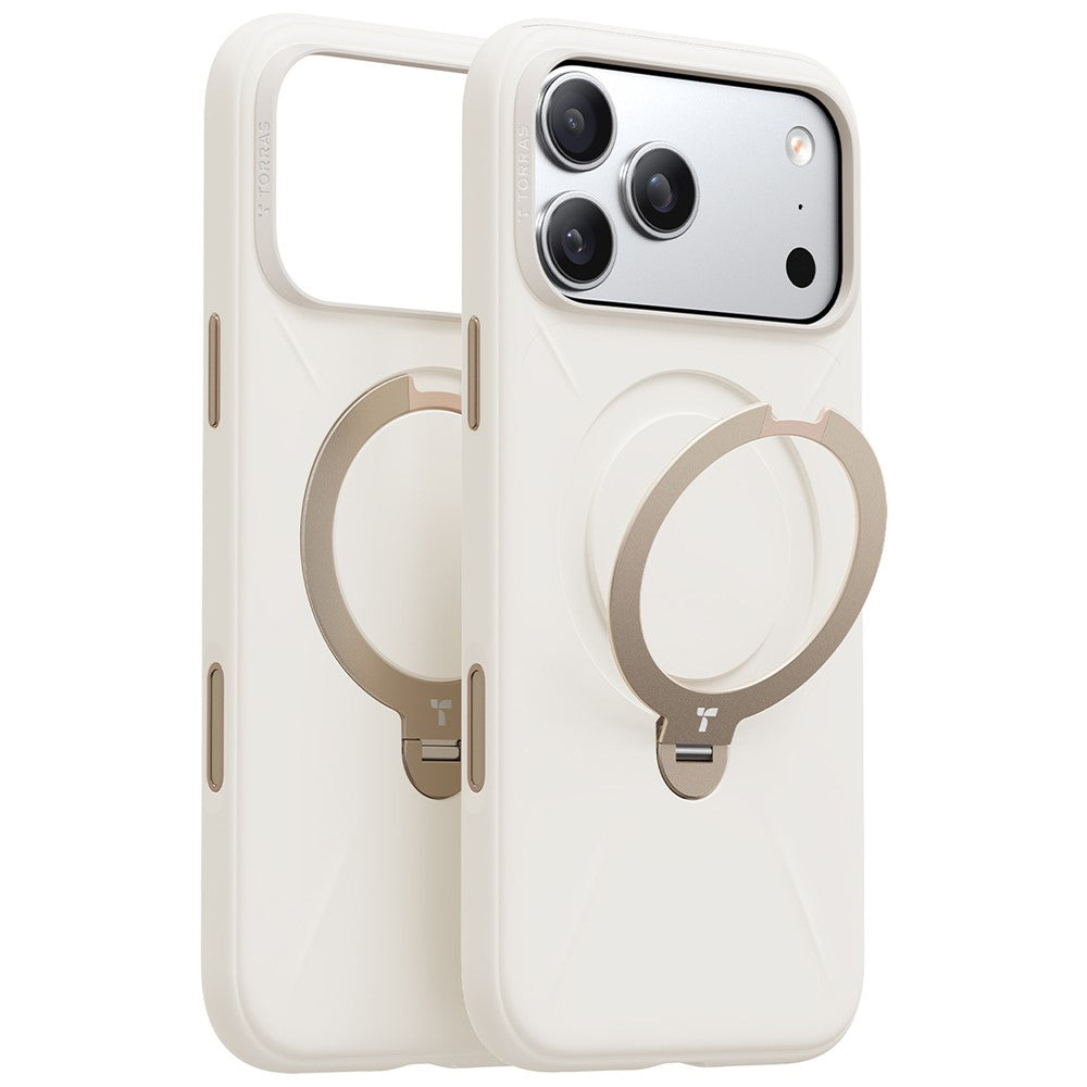 Étui MagSafe pour Apple iPhone 17 Pro, Torras, QPRO Silicone, Blanc