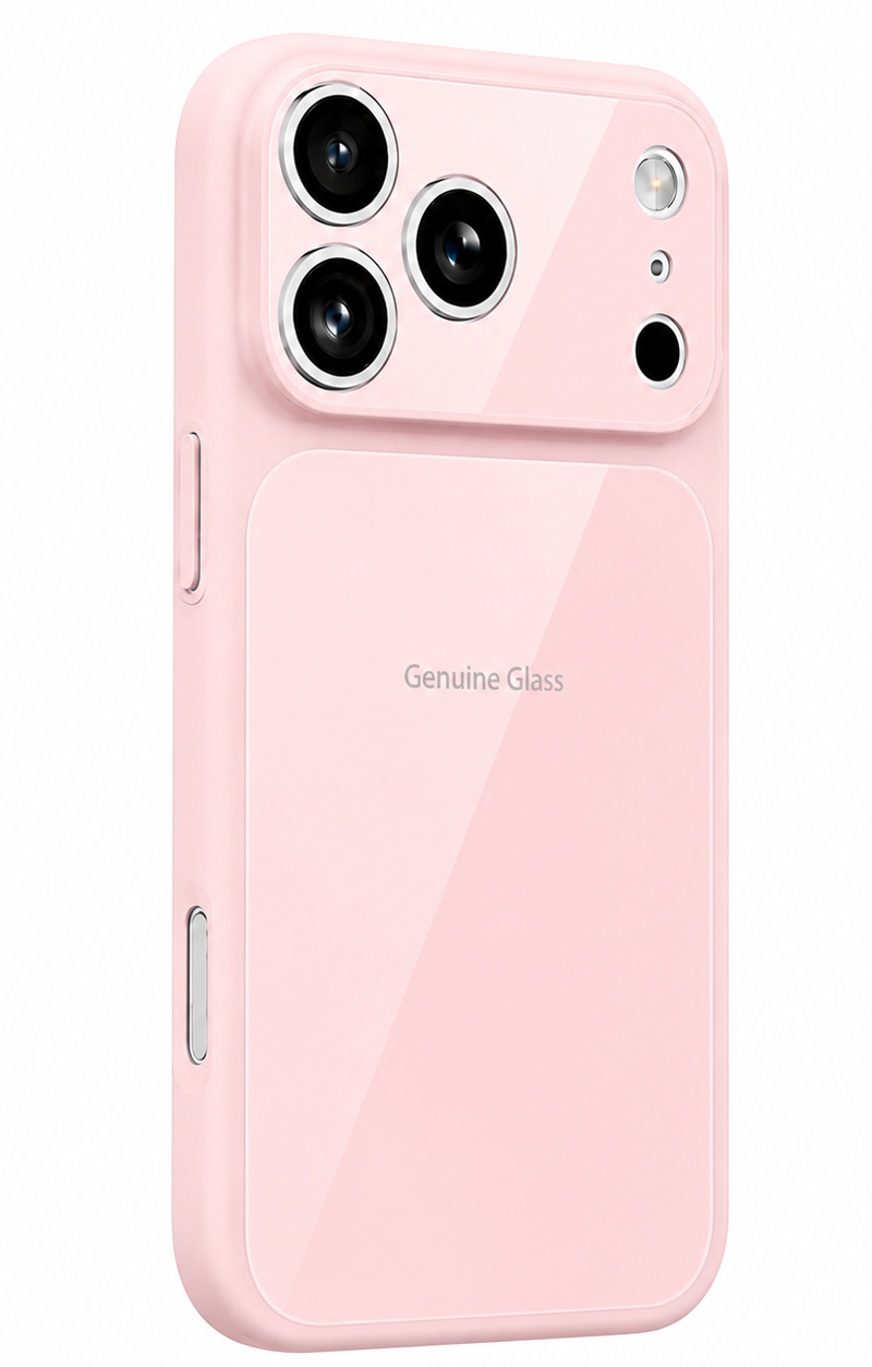 Coque MagSafe pour Apple iPhone 14 / 13, OEM, Verre Authentique, Rose