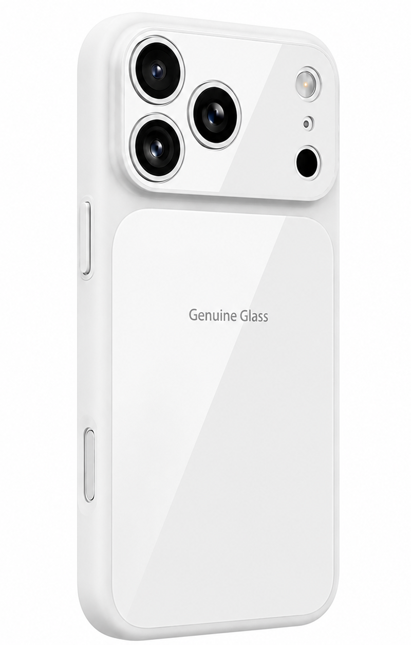Coque MagSafe pour Apple iPhone 16 Pro, OEM, Verre Authentique, Blanche