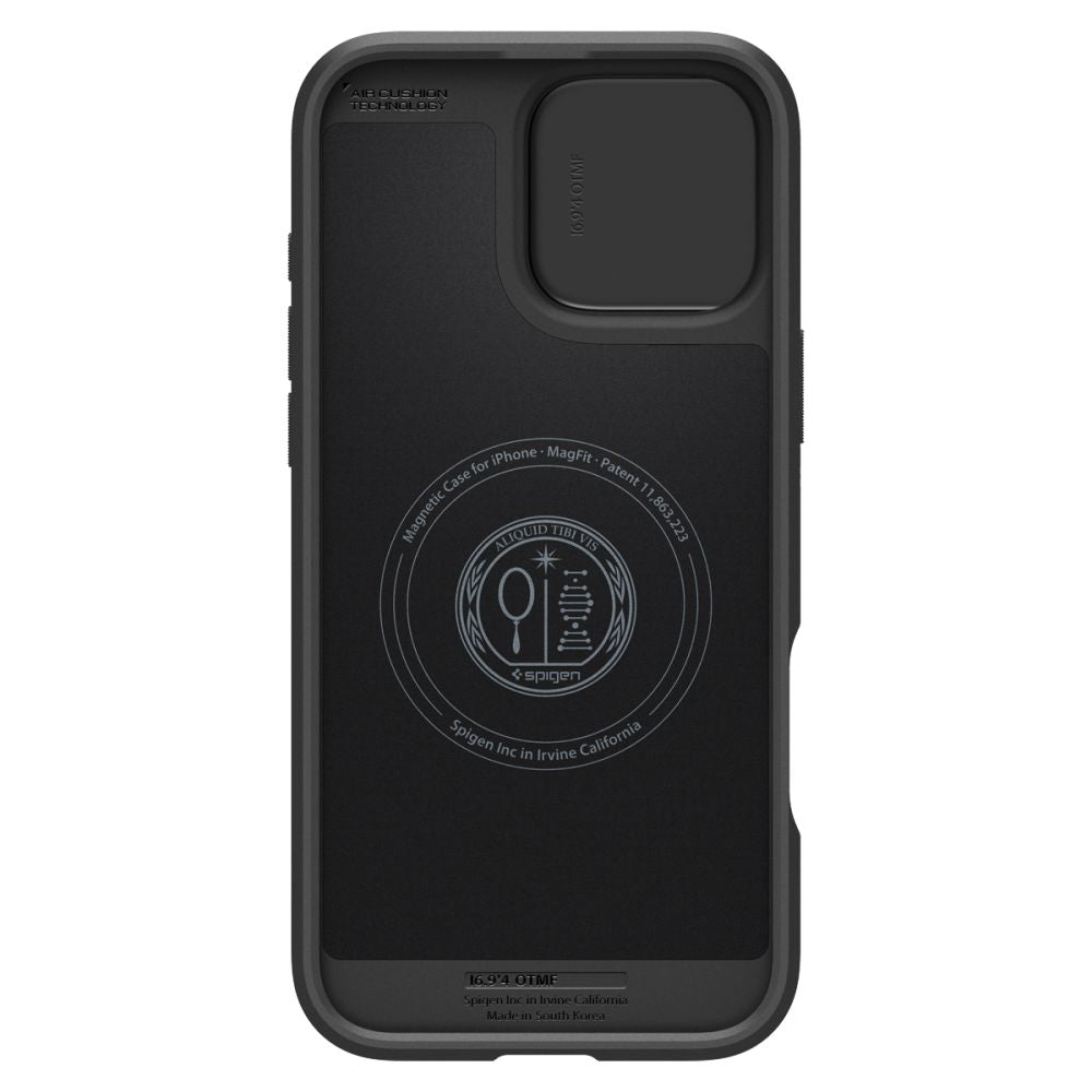Coque MagSafe pour Apple iPhone 16 Pro, Spigen, OPTIK ARMOR, Noir ACS08149