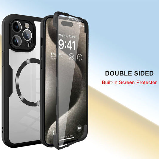 Coque MagSafe pour Apple iPhone 17, Techsuit, ColorVerse 360, Bleue