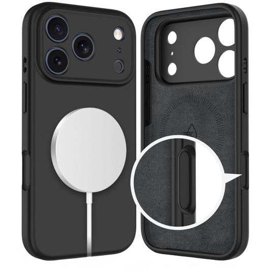 MagSafe Hülle für Apple iPhone 17 Pro Max, Tech-Protect, Silikon, Schwarz