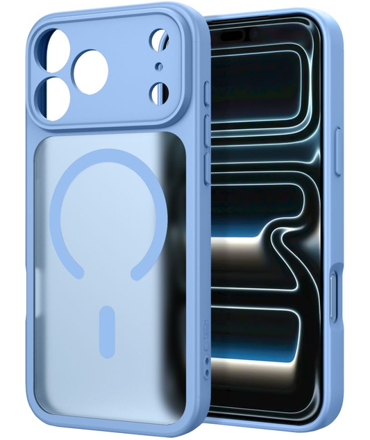 Coque MagSafe pour Apple iPhone 18 Pro / 17 Pro, Tech-Protect, BasicMag, Bleu Mat