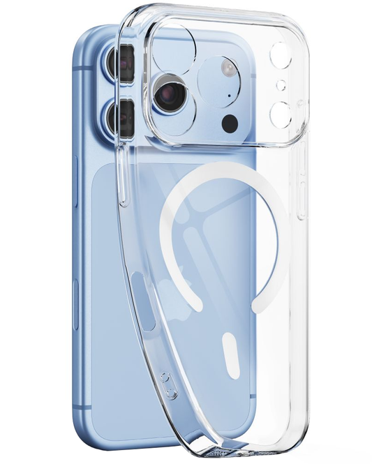 Coque MagSafe pour Apple iPhone 18 Pro / 17 Pro, Tech-Protect, Flexair, Transparente