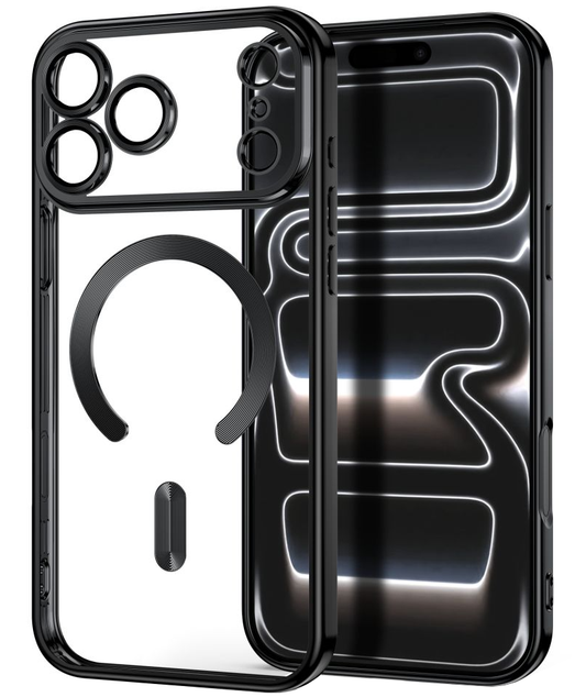MagSafe-Hülle für Apple iPhone 18 Pro / 17 Pro, Tech-Protect, Magflex, Satin Schwarz