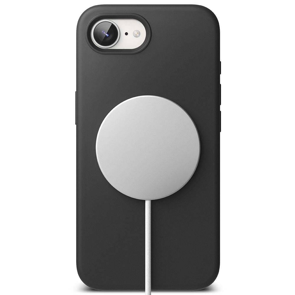 Coque MagSafe pour Apple iPhone 16e, Ringke, Silicone Magnétique, Noire