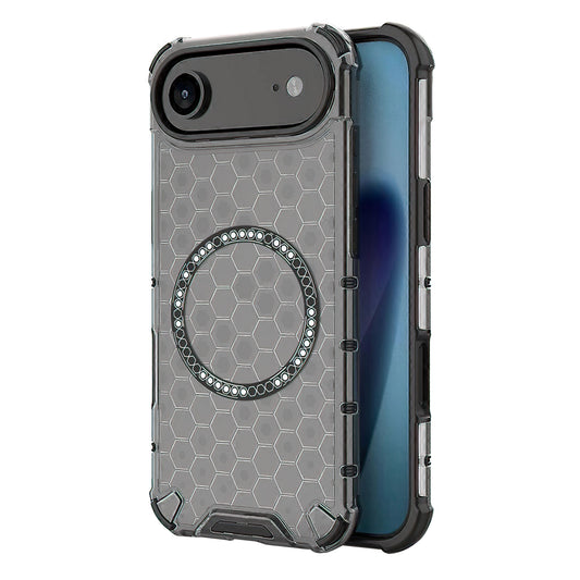 Coque MagSafe pour Apple iPhone 17 Air, Techsuit, HoneyComb Shield, Noire