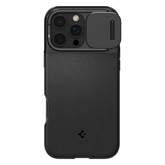 Coque MagSafe pour Apple iPhone 16 Pro Max, Spigen, OPTIK ARMOR, Noir ACS08015