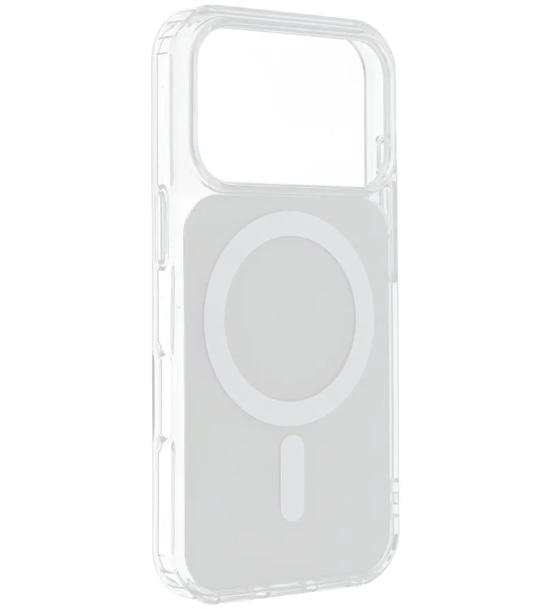 Coque MagSafe pour Apple iPhone 17e / 16e, OEM, Clear Fusion Mag Cover, Blanche