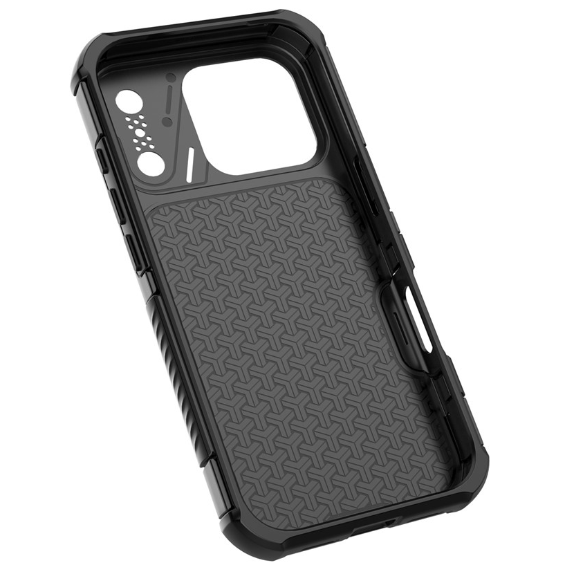 Coque MagSafe pour Apple iPhone 18 Pro Max / 17 Pro Max, OEM, Protection en carbone et aux coins, Noire