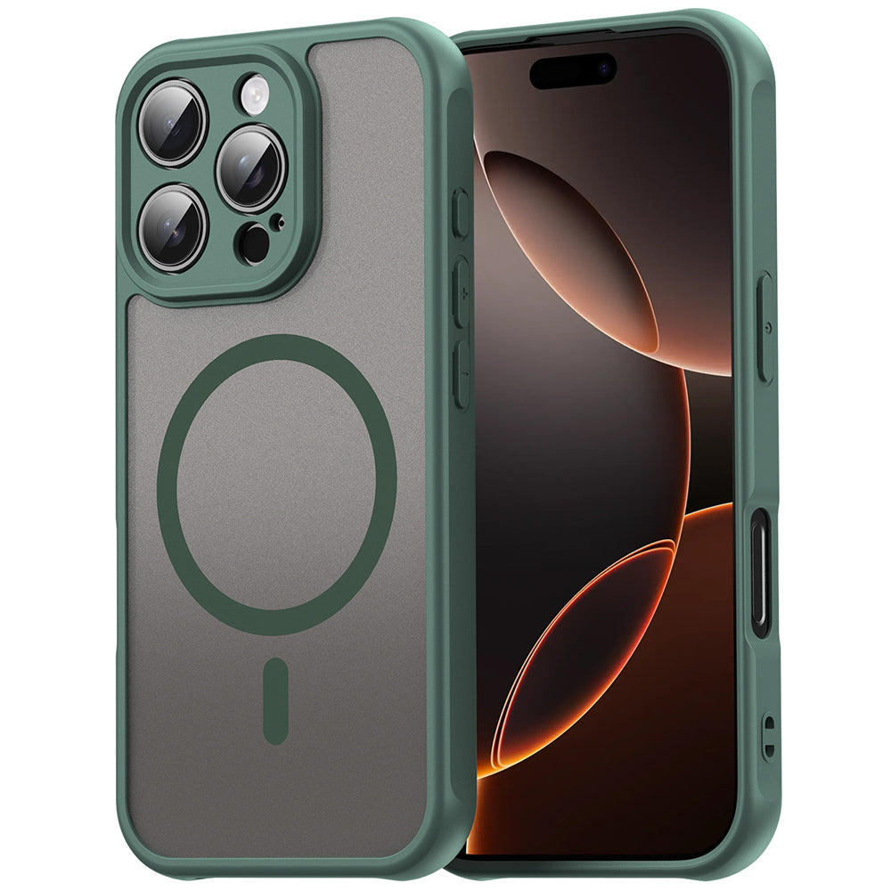 Coque MagSafe pour Apple iPhone 11 Pro Max, Techsuit, HaloFrost II, Vert