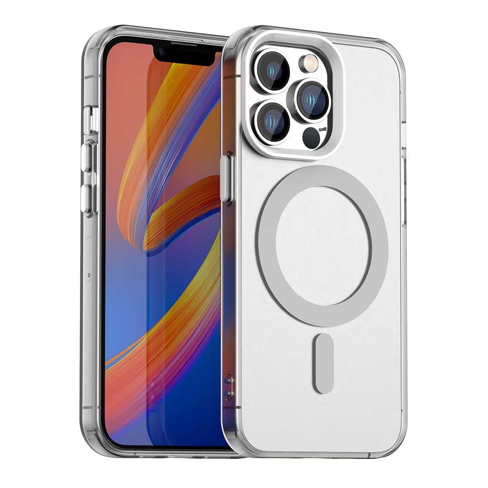 Coque MagSafe pour Apple iPhone 12 Pro Max, Techsuit, CandyCase, Blanche