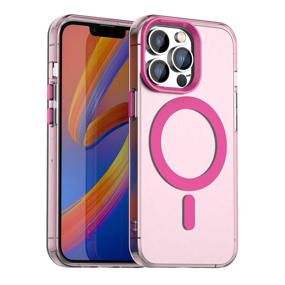 Coque MagSafe pour Apple iPhone 12 Pro Max, Techsuit, CandyCase, Rose
