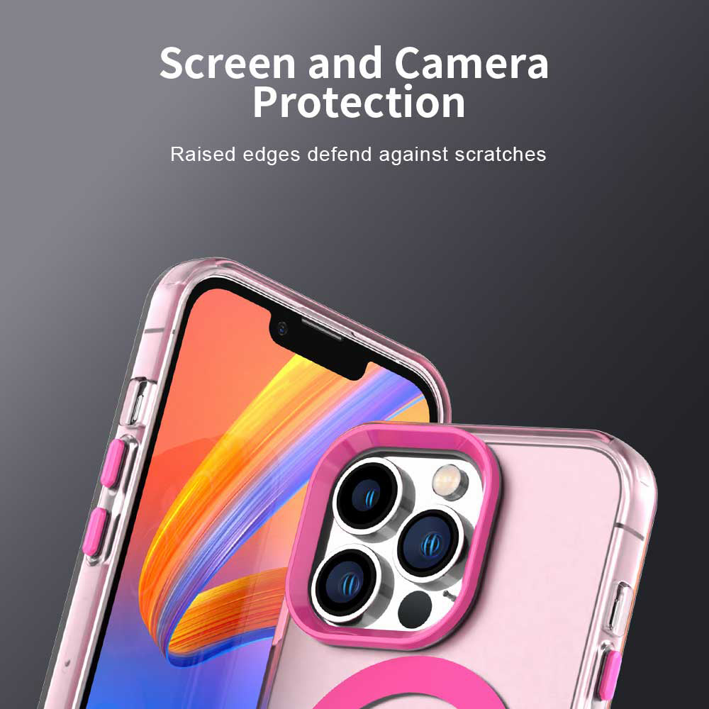 Coque MagSafe pour Apple iPhone 12 Pro Max, Techsuit, CandyCase, Rose
