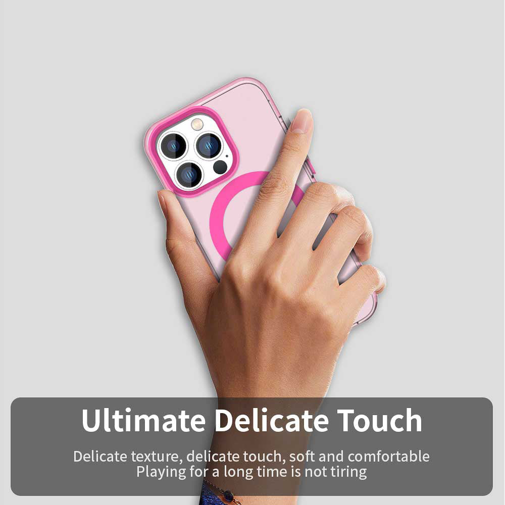 Coque MagSafe pour Apple iPhone 12 Pro Max, Techsuit, CandyCase, Rose