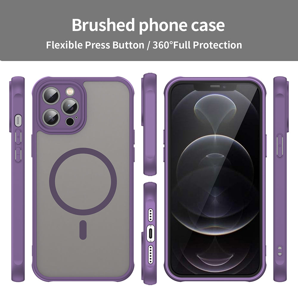 Coque MagSafe pour Apple iPhone 12 Pro, Techsuit, HaloFrost II, Violet