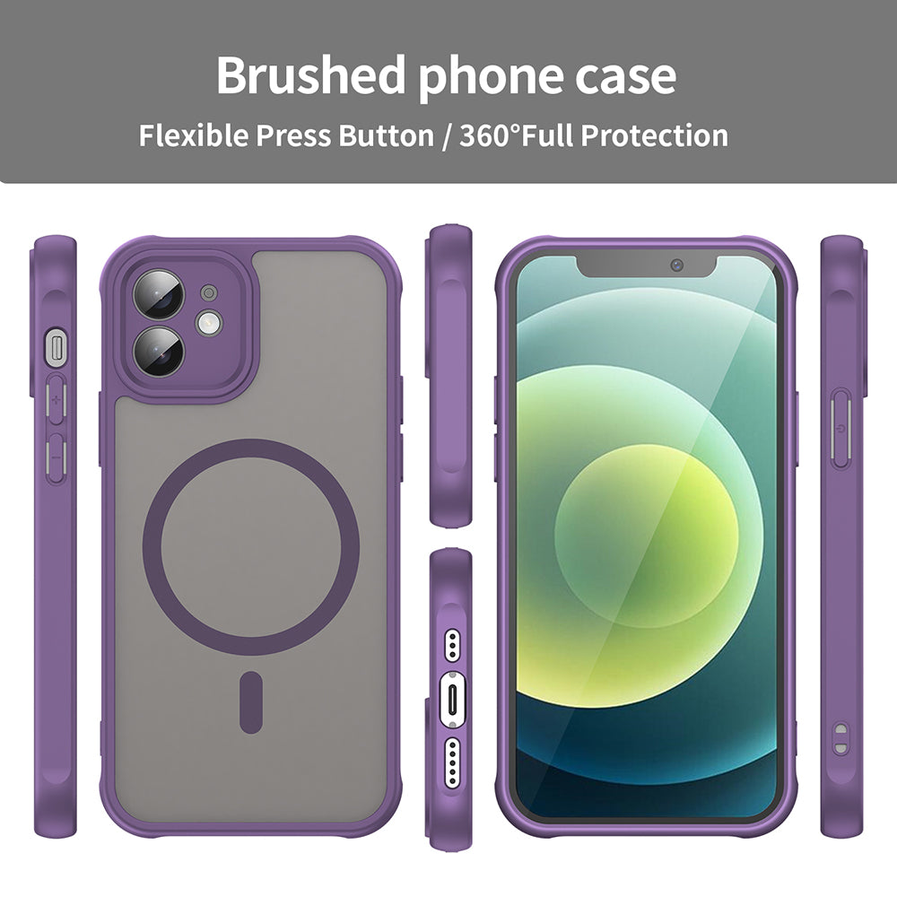 Coque MagSafe pour Apple iPhone 12, Techsuit, HaloFrost II, Violet