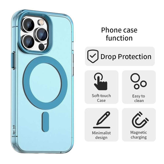 MagSafe-Hülle für Apple iPhone 13 Pro Max, Techsuit, CandyCase, Blau