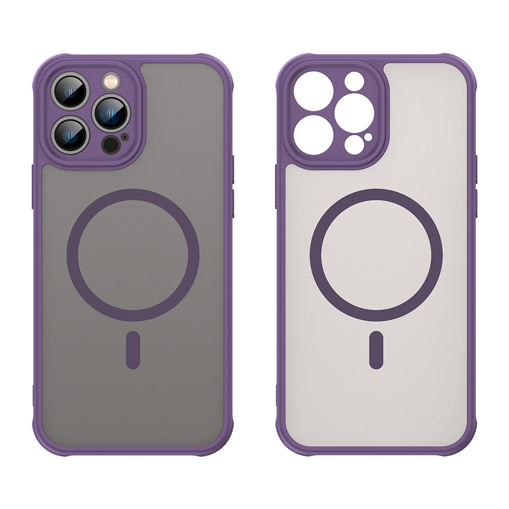 Coque MagSafe pour Apple iPhone 13 Pro Max, Techsuit, HaloFrost II, Violet