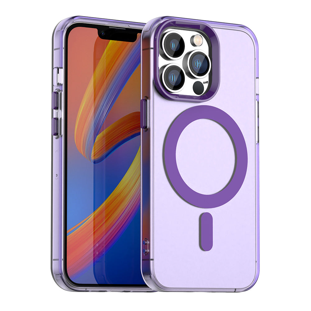 Coque MagSafe pour Apple iPhone 13 Pro, Techsuit, CandyCase, Violet