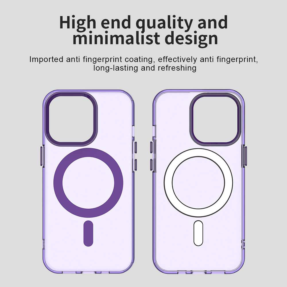 Coque MagSafe pour Apple iPhone 13 Pro, Techsuit, CandyCase, Violet