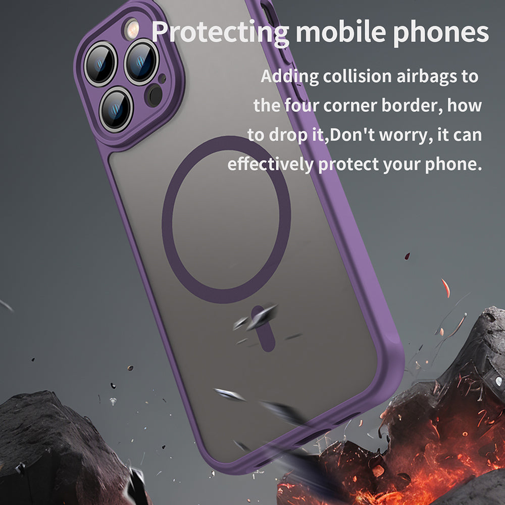 Coque MagSafe pour Apple iPhone 13 Pro, Techsuit, HaloFrost II, Violet