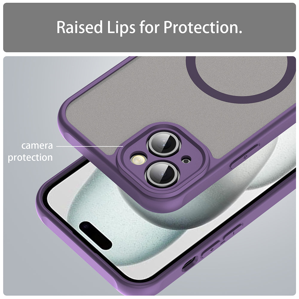Coque MagSafe pour Apple iPhone 14 Plus, Techsuit, HaloFrost II, Violet