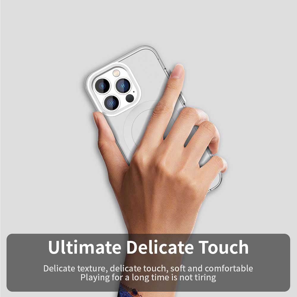 Coque MagSafe pour Apple iPhone 14 Pro Max, Techsuit, CandyCase, Blanche
