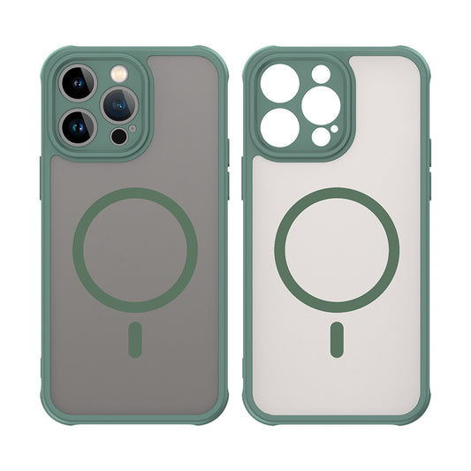 MagSafe Case for Apple iPhone 14 Pro Max, Techsuit, HaloFrost II, Green