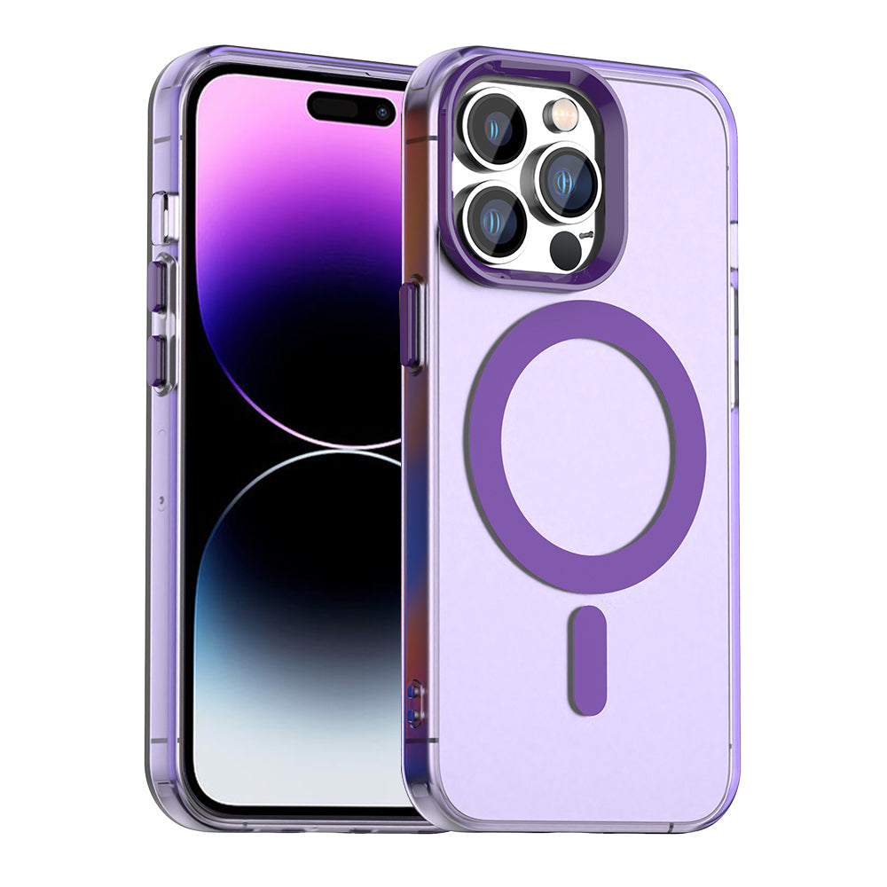 Coque MagSafe pour Apple iPhone 14 Pro, Techsuit, CandyCase, Violet