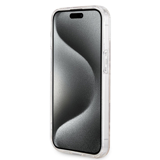 Étui MagSafe pour Apple iPhone 15, Guess, IML Gcube, Marron