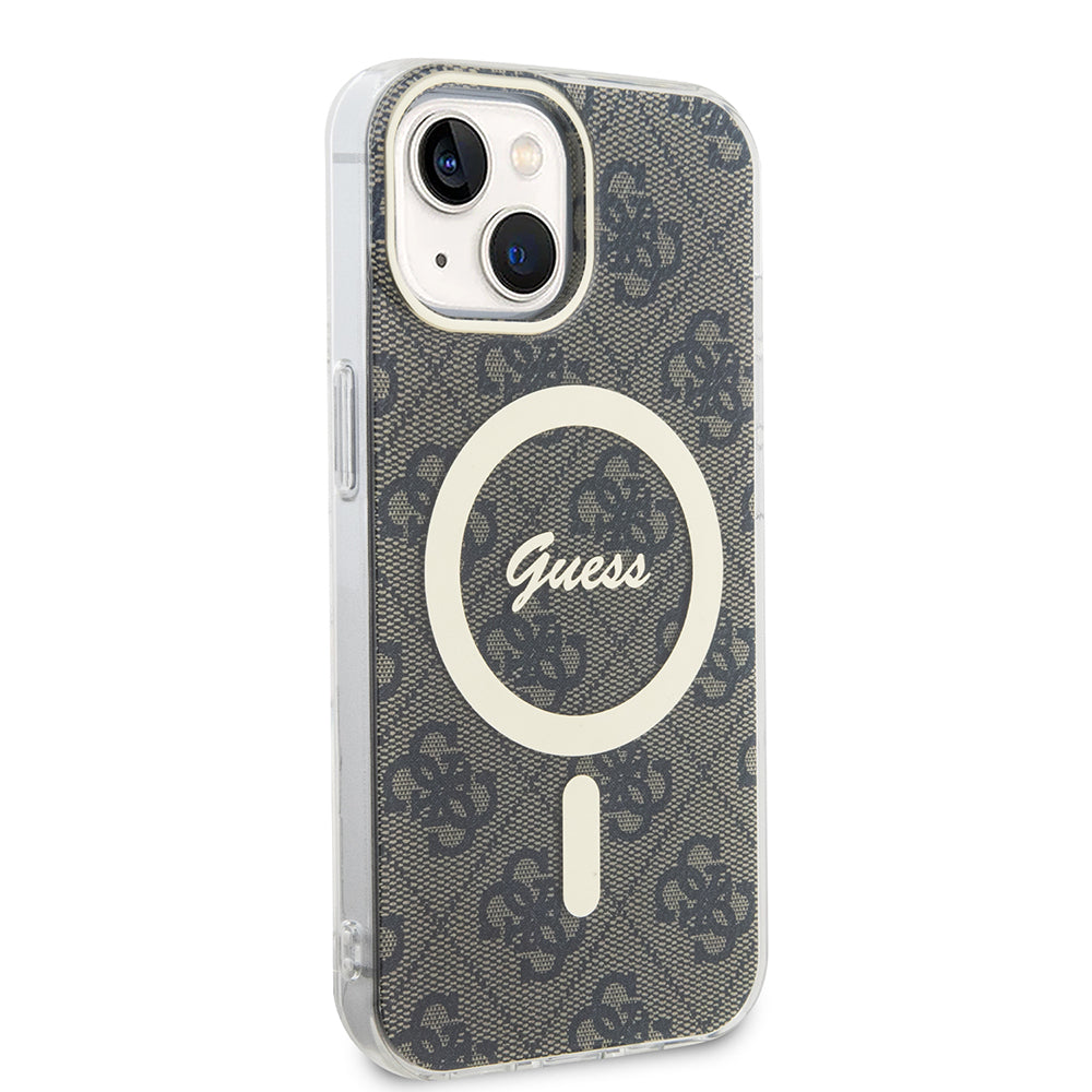 Étui MagSafe pour Apple iPhone 15 Plus, Guess, IML 4G, Marron