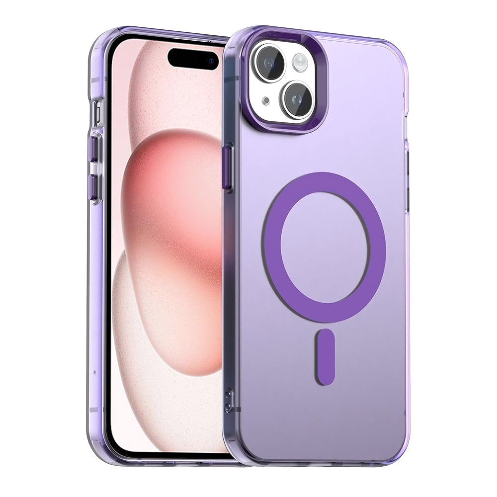 Coque MagSafe pour Apple iPhone 15 Plus, Techsuit, CandyCase, violette