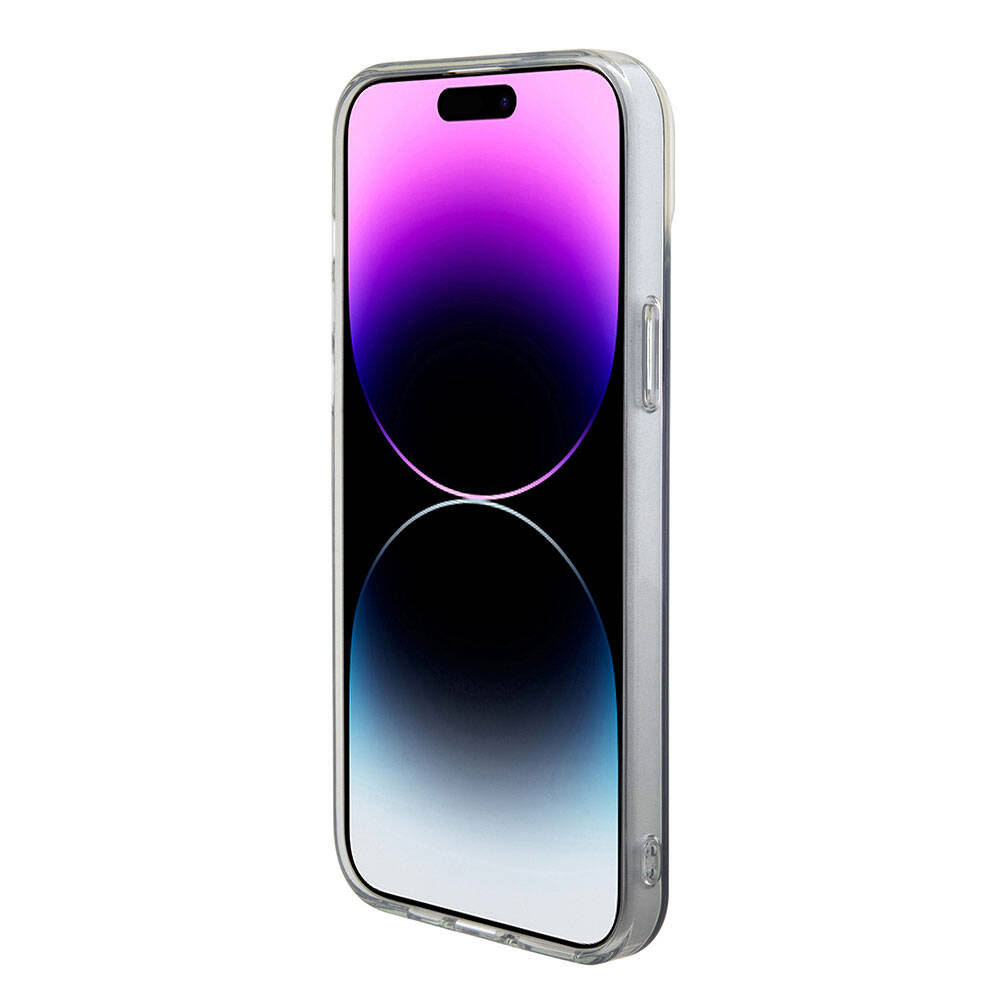 Coque MagSafe pour Apple iPhone 15 Pro, Guess, IML Iridescent, Multicolore