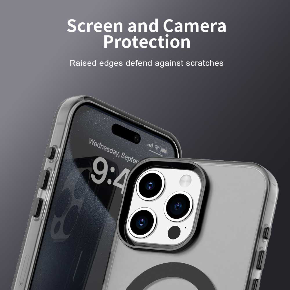 Coque MagSafe pour Apple iPhone 15 Pro Max, Techsuit, CandyCase, Noire