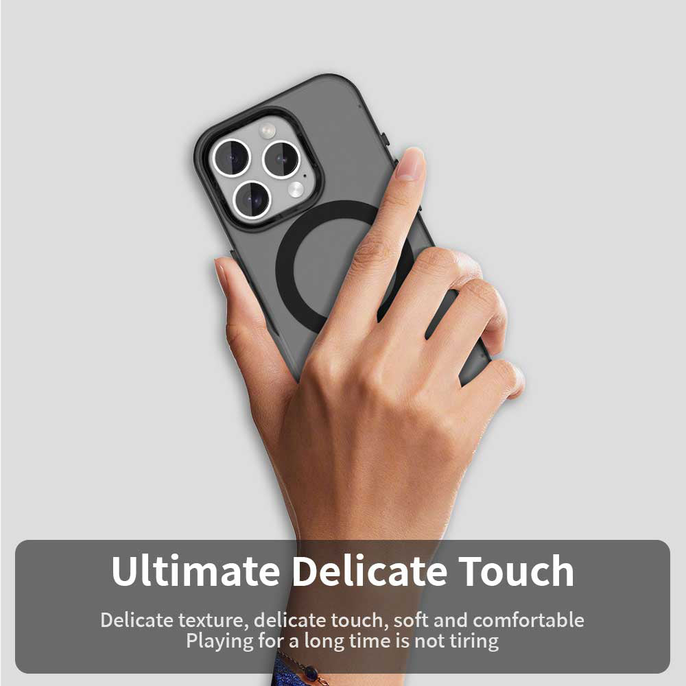 Coque MagSafe pour Apple iPhone 15 Pro, Techsuit, CandyCase, Noire