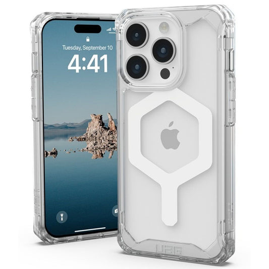 Coque MagSafe pour Apple iPhone 15 Pro, Urban Armor Gear, Plyo, Blanche
