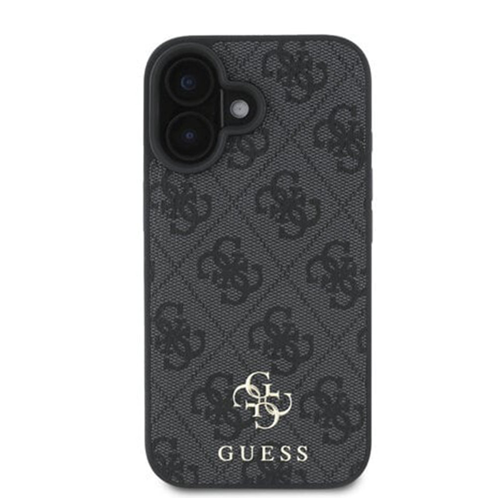 Housse MagSafe pour Apple iPhone 16, Guess, 4G Classic, Noire