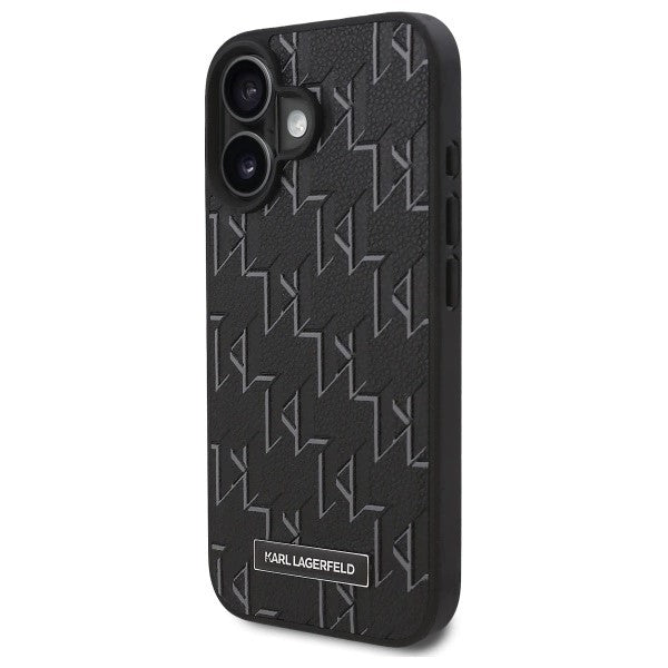 MagSafe Hülle für Apple iPhone 16, Karl Lagerfeld, Hot Stamp, Schwarz