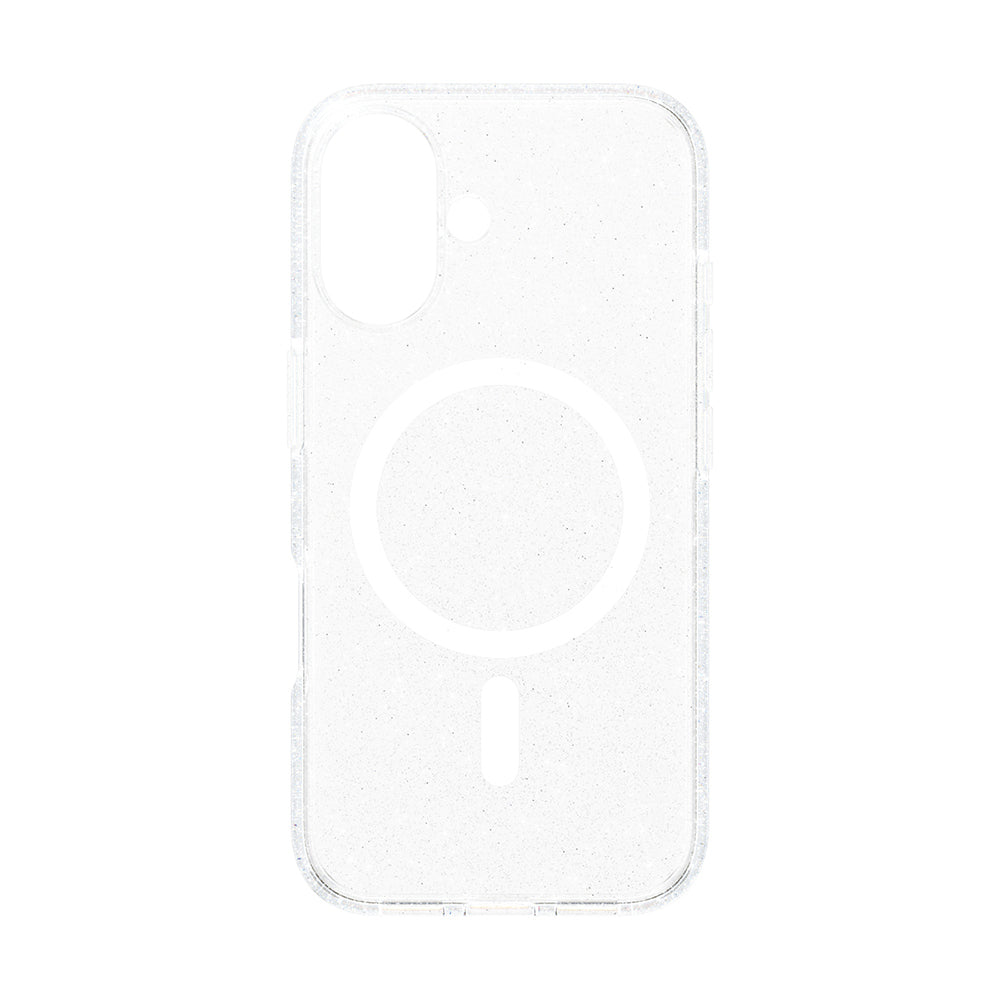 Coque MagSafe pour Apple iPhone 16, PanzerGlass, Care Urban Combat Star Lit, Transparente Blanche