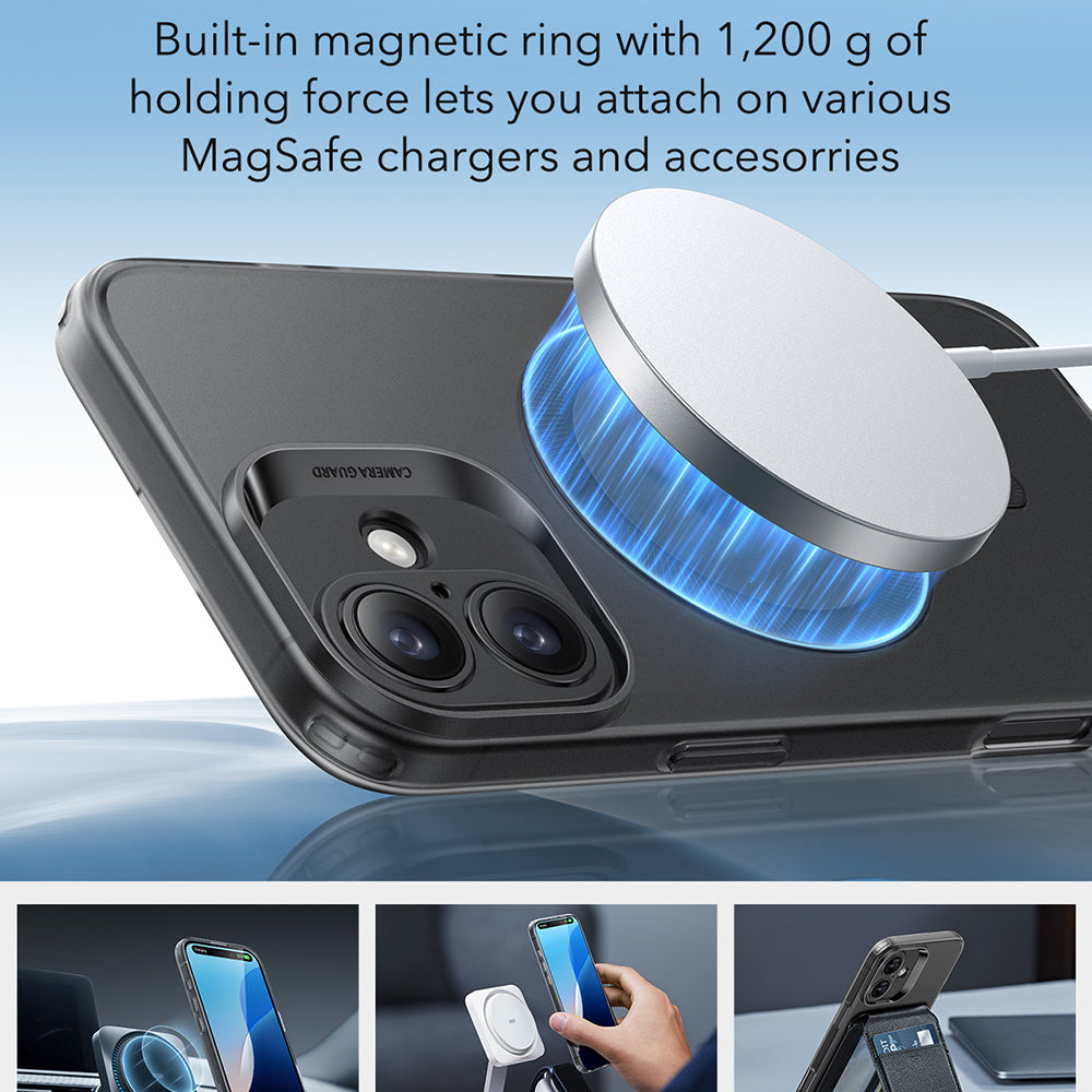 MagSafe Hülle für Apple iPhone 16 Plus, ESR, Zero, Satinschwarz