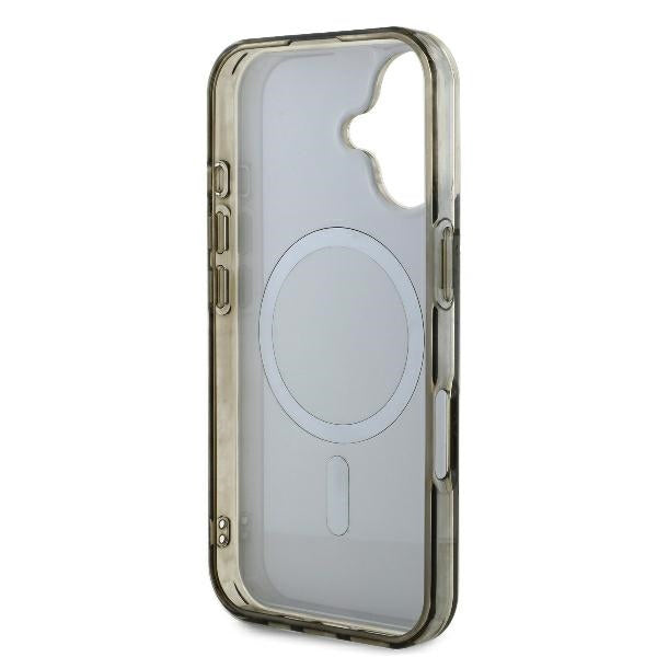 Étui MagSafe pour Apple iPhone 16 Plus, Guess, IML 4G Background, Marron
