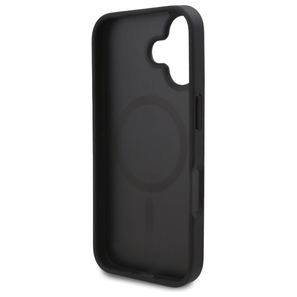 Coque MagSafe pour Apple iPhone 16 Plus, Karl Lagerfeld, Hot Stamp, Noire