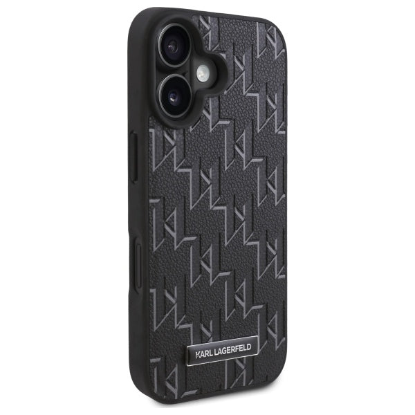Coque MagSafe pour Apple iPhone 16 Plus, Karl Lagerfeld, Hot Stamp, Noire