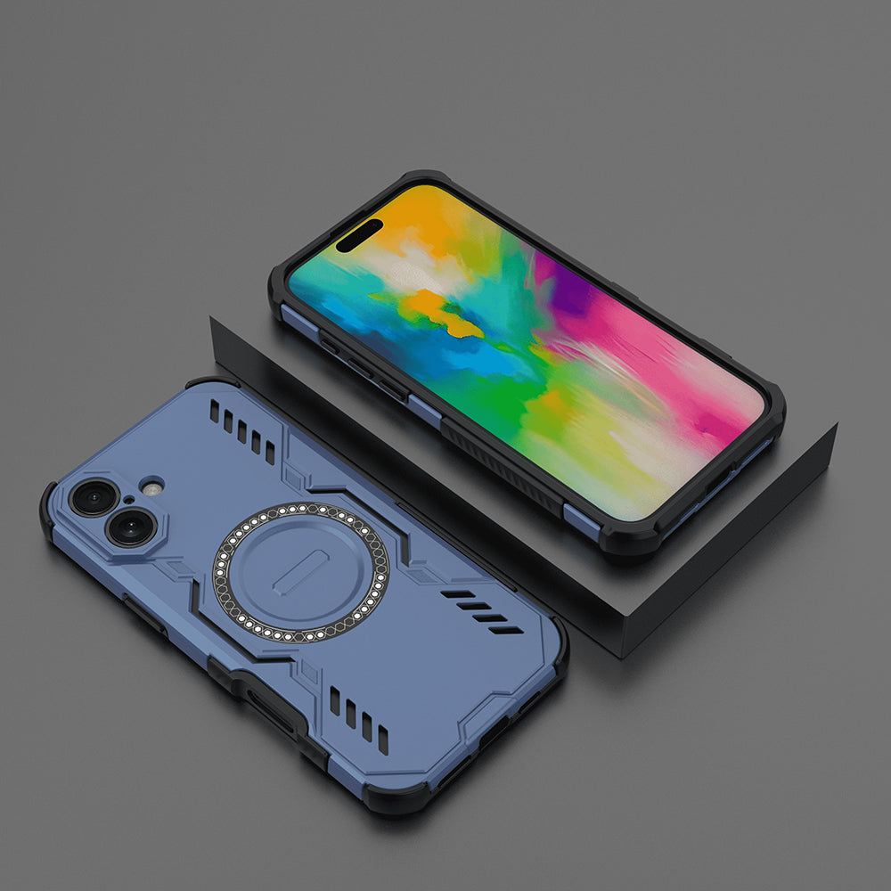 Coque MagSafe pour Apple iPhone 16 Plus, Techsuit, ArmorMag, Bleue