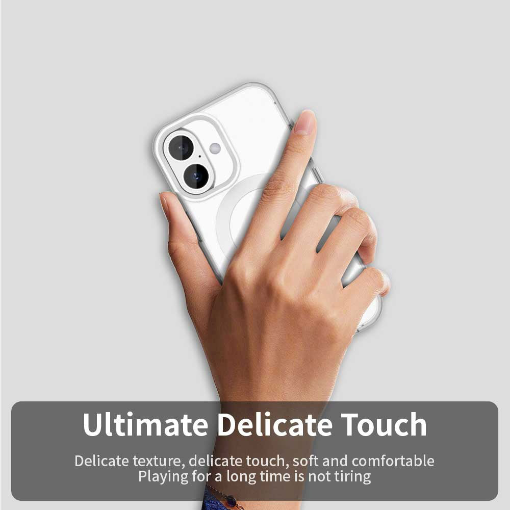 Coque MagSafe pour Apple iPhone 16 Plus, Techsuit, CandyCase, Blanche