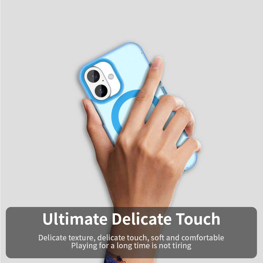 Coque MagSafe pour Apple iPhone 16 Plus, Techsuit, CandyCase, Bleue