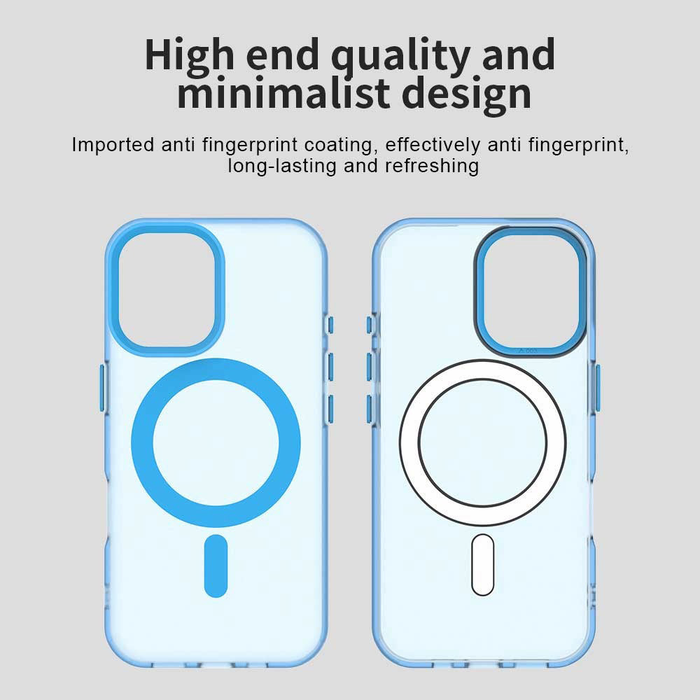 Coque MagSafe pour Apple iPhone 16 Plus, Techsuit, CandyCase, Bleue