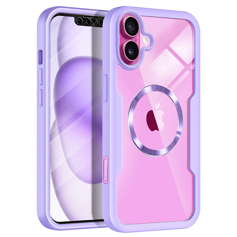 Coque MagSafe pour Apple iPhone 16 Plus, Techsuit, ColorVerse 360, Violet